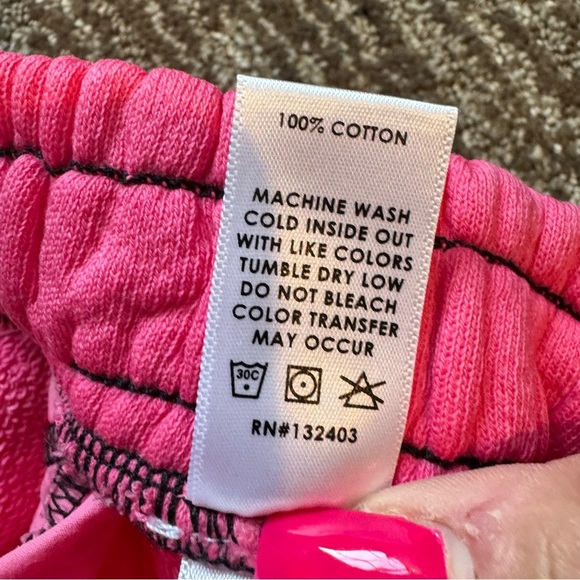Cotton Citizen Vintage Wash Hot Pink Brooklyn Raw Hem Elastic Waist Short Small - Picture 7 of 12